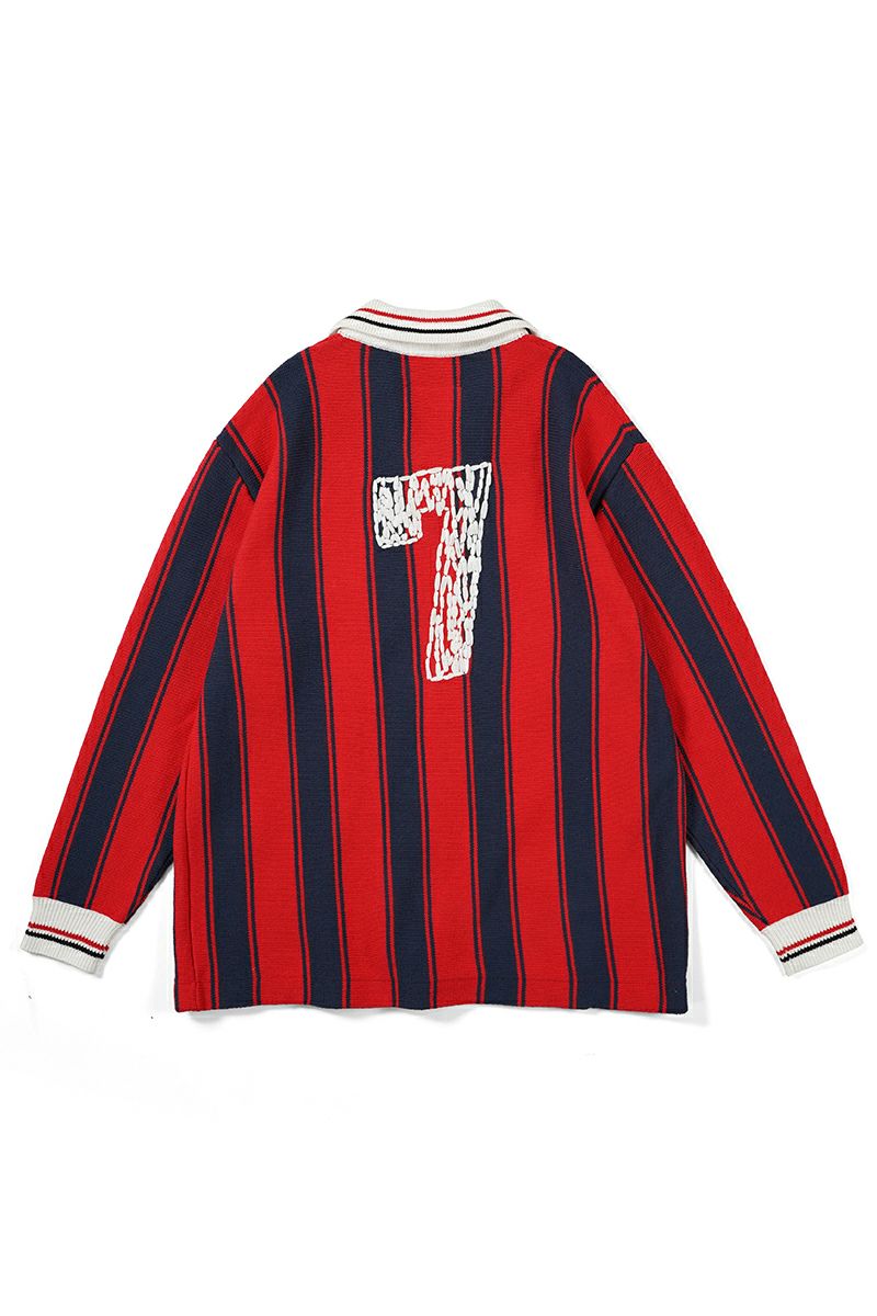 RICE NINE TEN(ライスナインテン)Knitting Long Sleeve Soccer Jersey ニッティング長袖サッカージャージー KN-LS-SOC -12