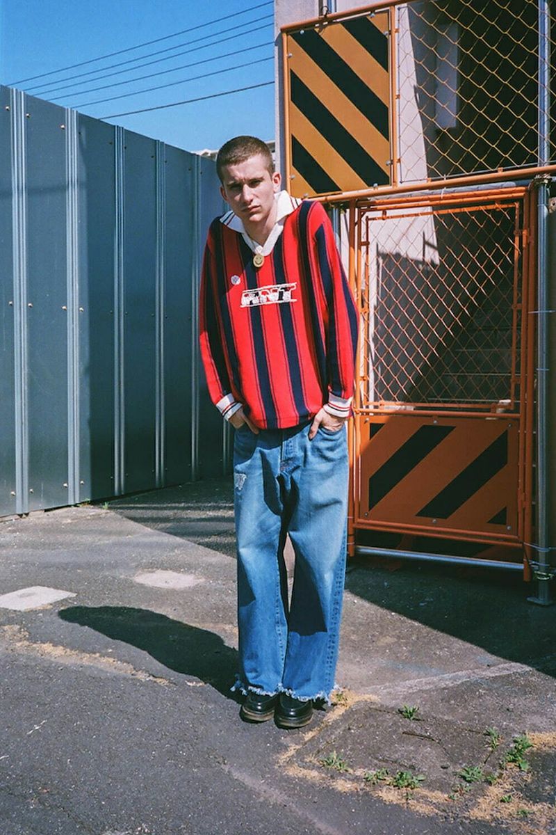 RICE NINE TEN(ライスナインテン)Knitting Long Sleeve Soccer Jersey ニッティング長袖サッカージャージー KN-LS-SOC -23