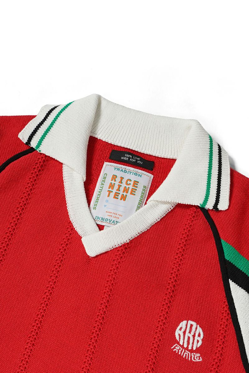 ライスナインテン　ニットサッカーシャツ KNIT GAME SHIRT | RICE NINE TEN(ライス ナイン テン