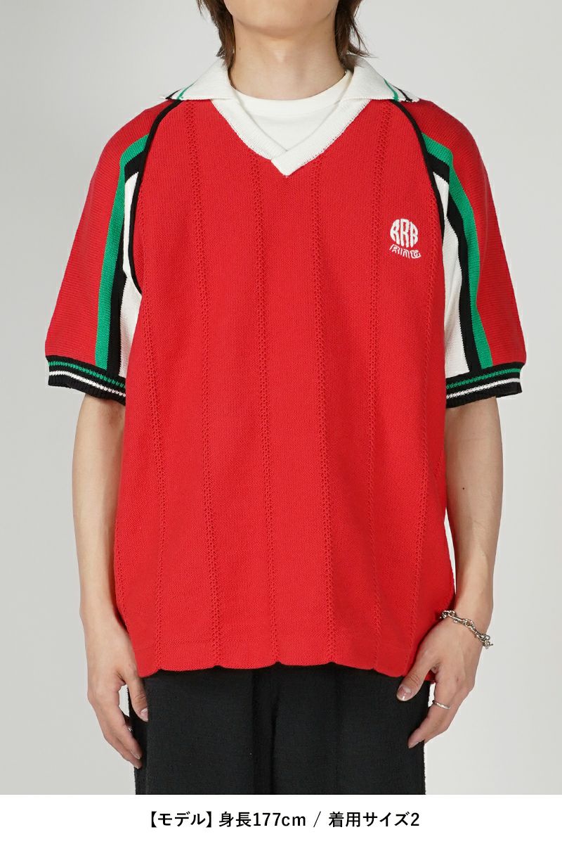 RICE NINE TEN(ライスナインテン)Knitting Soccer Jersey ニッティングサッカージャージー KN-SOC -16