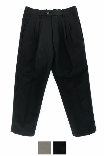 LAMOND(ラモンド) DOUBLE WEAVE WIDE TAPERED TROUSERS ダブルウィーブワイドテーパードトラウザース LM-P-068