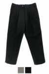 LAMOND(ラモンド) DOUBLE WEAVE WIDE TAPERED TROUSERS ダブルウィーブワイドテーパードトラウザース LM-P-068