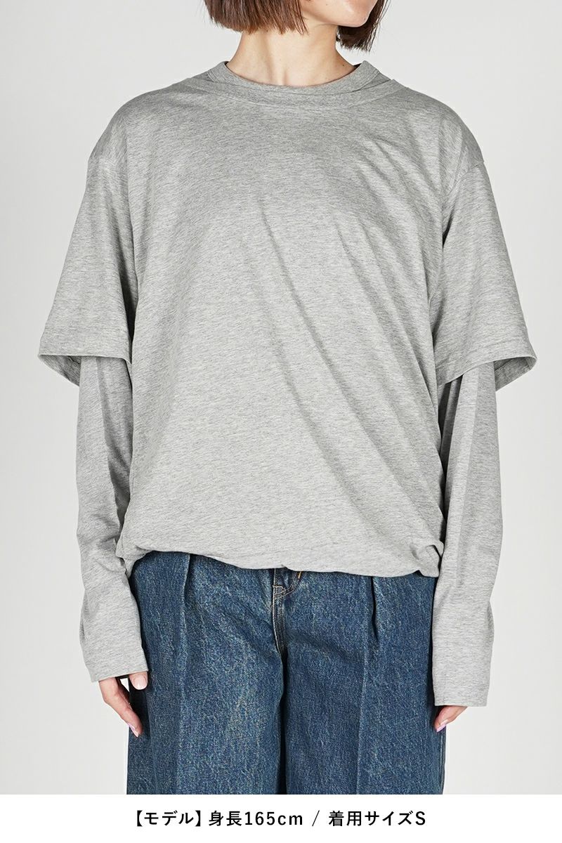 JANE SMITH(ジェーンスミス)LAYERED LONG SLEEVE T-SHIRT レイヤード長袖Tシャツ 24SCT-#233S -8