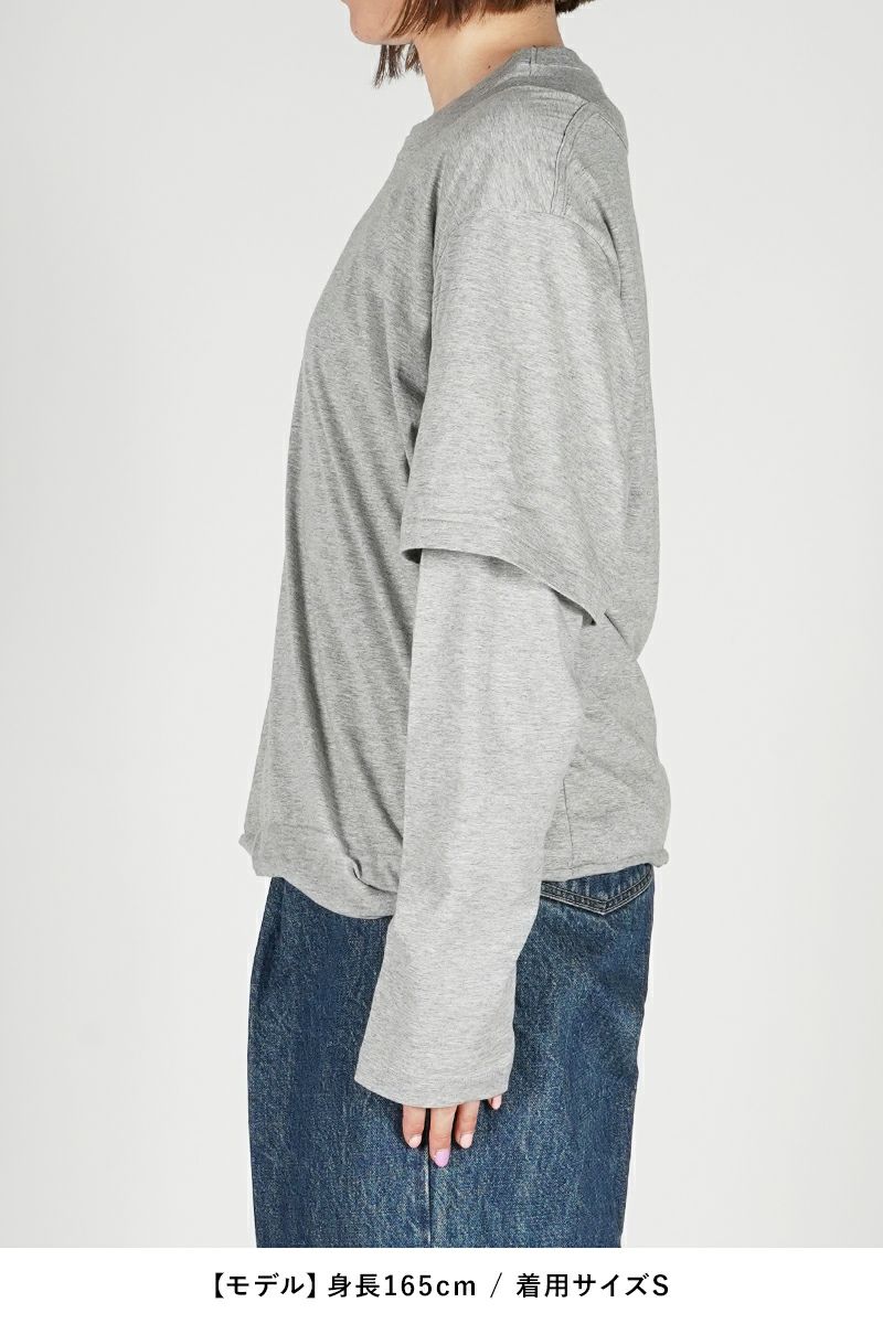 JANE SMITH(ジェーンスミス)LAYERED LONG SLEEVE T-SHIRT レイヤード長袖Tシャツ 24SCT-#233S -9