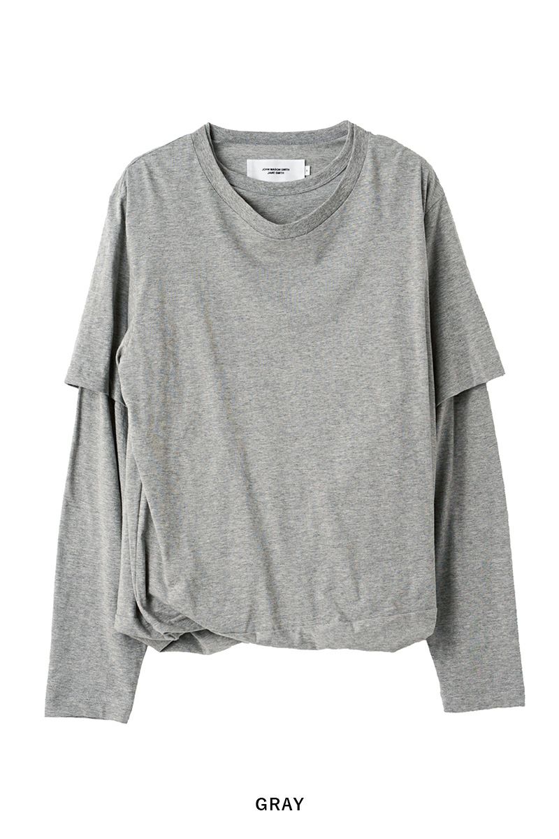 JANE SMITH(ジェーンスミス)LAYERED LONG SLEEVE T-SHIRT レイヤード長袖Tシャツ 24SCT-#233S -15
