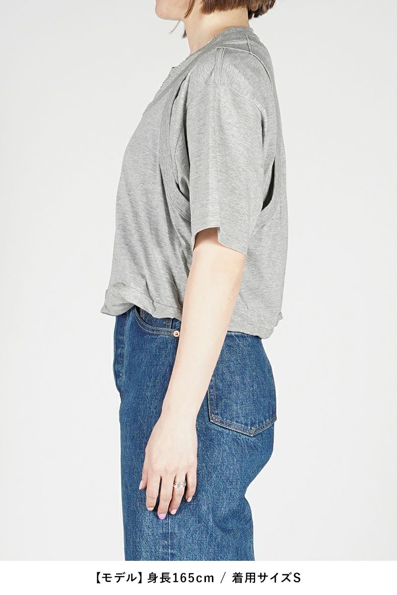 JANE SMITH(ジェーンスミス)LAYERED T-SHIRT レイヤード半袖Tシャツ 24SCT-#234S -11