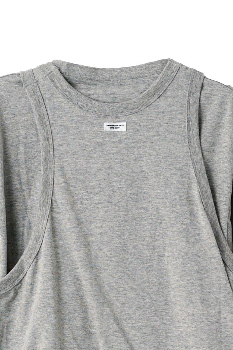 JANE SMITH(ジェーンスミス)LAYERED T-SHIRT レイヤード半袖Tシャツ 24SCT-#234S -17