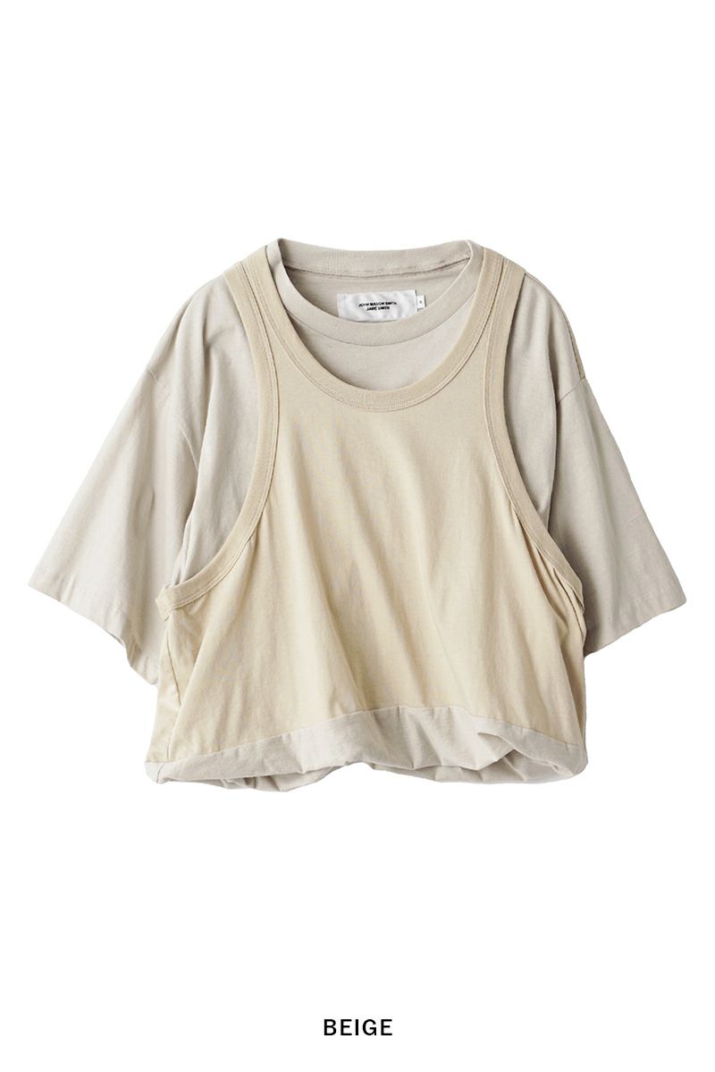 JANE SMITH(ジェーンスミス)LAYERED T-SHIRT レイヤード半袖Tシャツ 24SCT-#234S -19