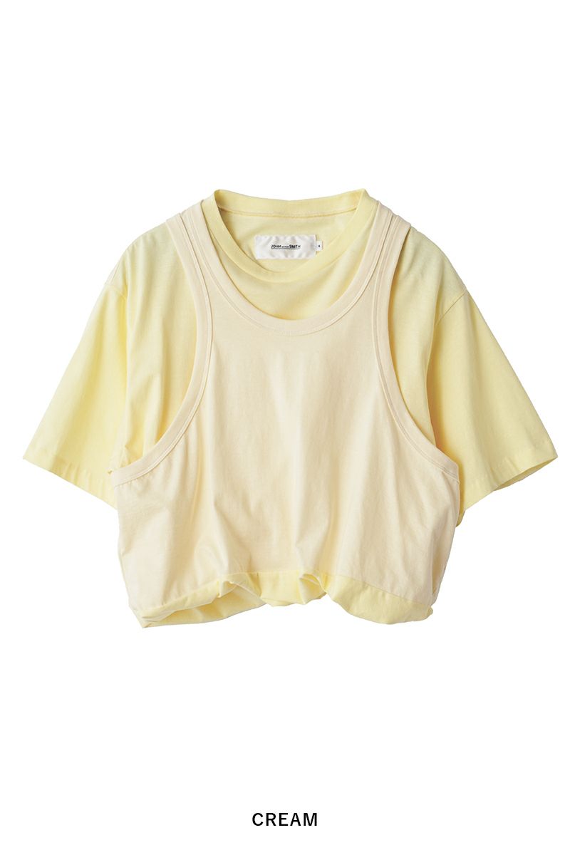JANE SMITH(ジェーンスミス)LAYERED T-SHIRT レイヤード半袖Tシャツ 24SCT-#234S -20