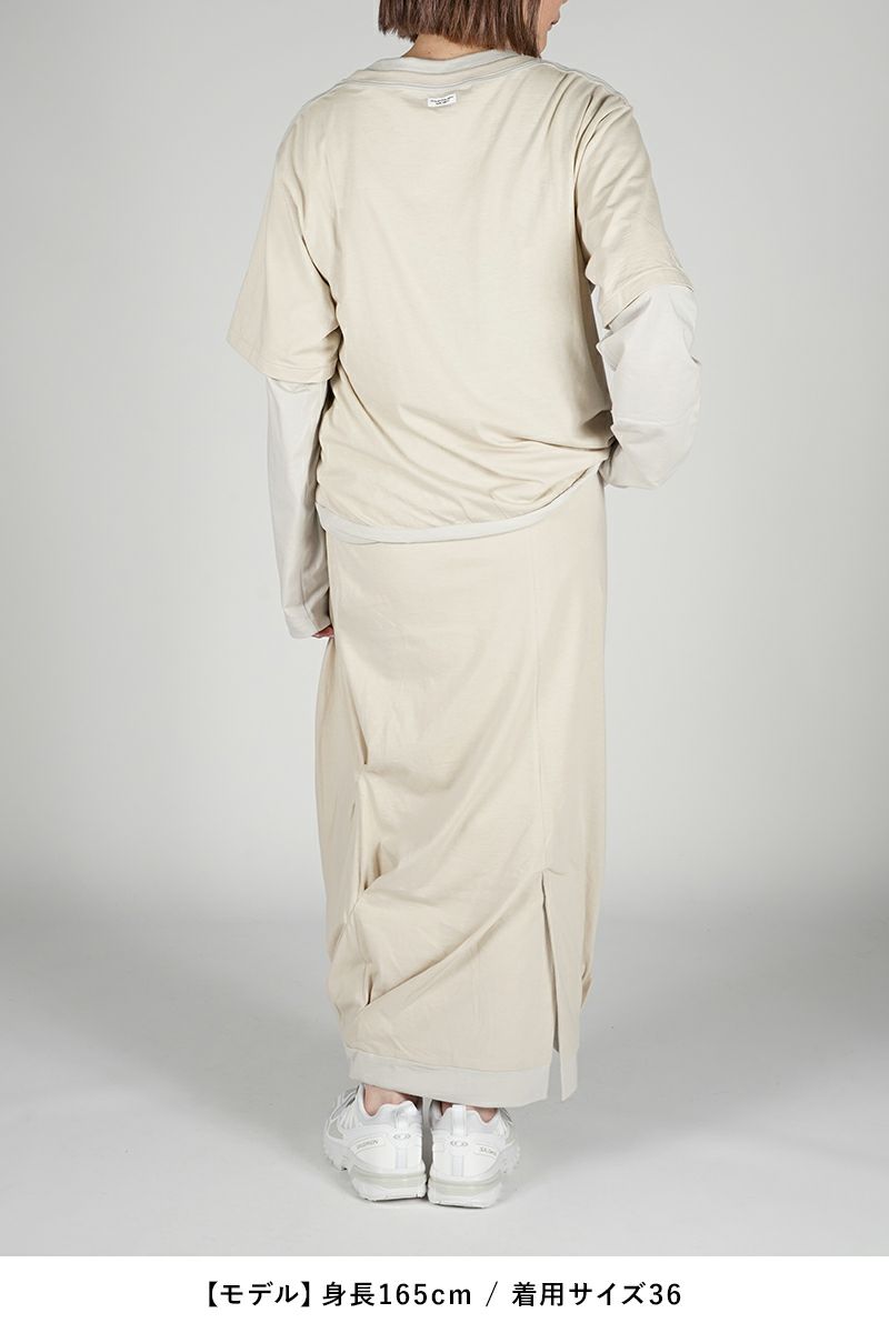 JANE SMITH(ジェーンスミス)LAYERED TUCK SKIRT レイヤードタックスカート 24SSK-#321L -4