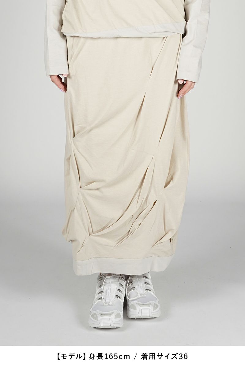 JANE SMITH(ジェーンスミス)LAYERED TUCK SKIRT レイヤードタックスカート 24SSK-#321L -7