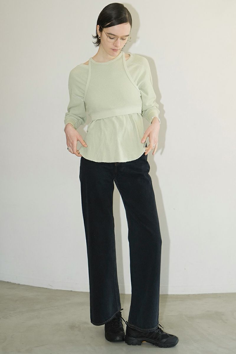 CLANE(クラネ)LAYRED BUSTIER THERMAL TOPS レイヤード ビスチェ サーマル トップス 16105-1152 -4