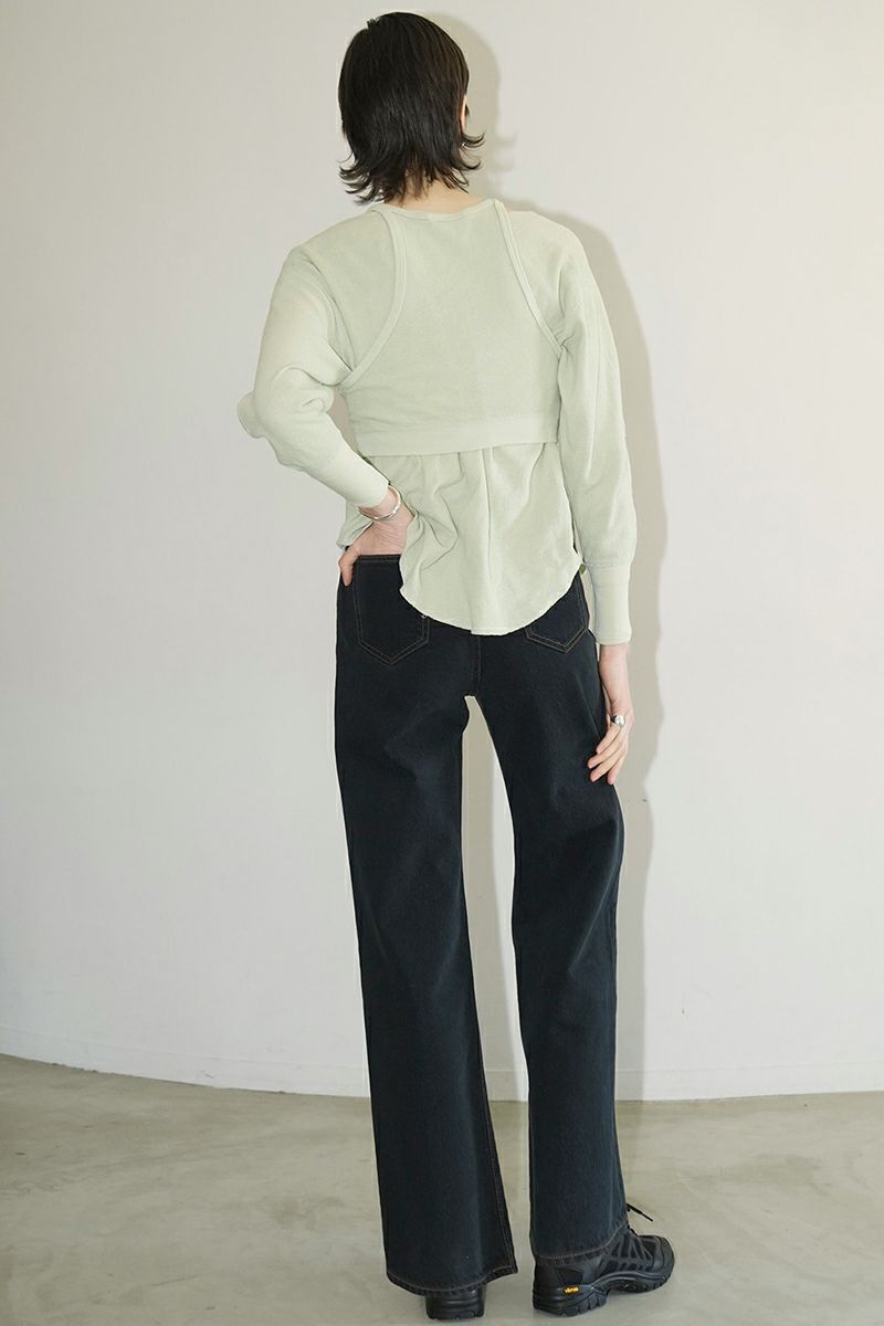 CLANE(クラネ)LAYRED BUSTIER THERMAL TOPS レイヤード ビスチェ サーマル トップス 16105-1152 -6