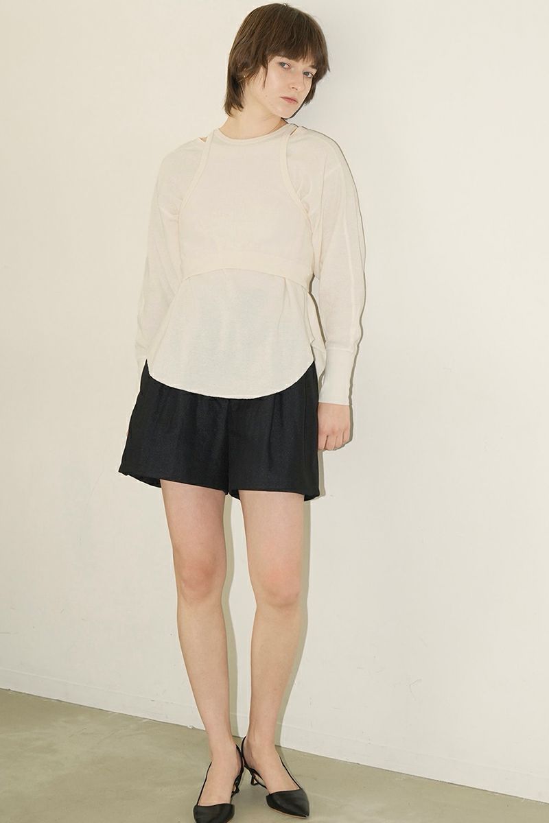 CLANE(クラネ)LAYRED BUSTIER THERMAL TOPS レイヤード ビスチェ サーマル トップス 16105-1152 -8