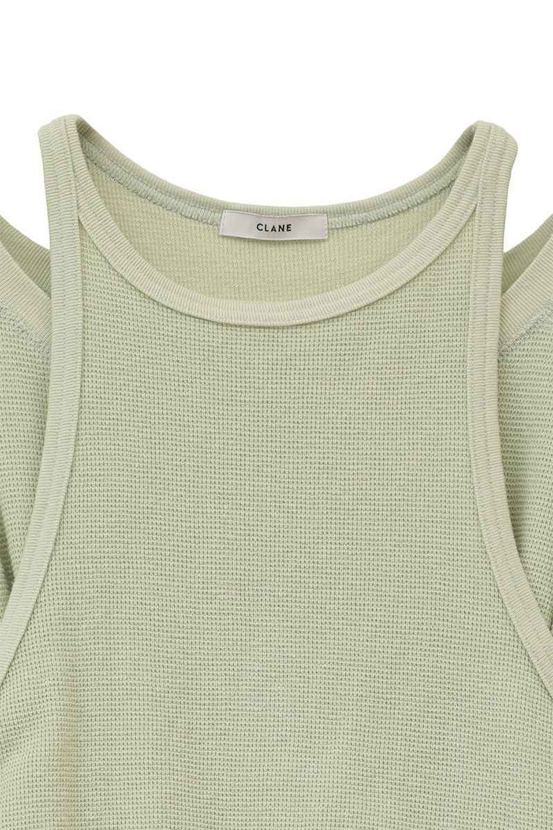 CLANE(クラネ)LAYRED BUSTIER THERMAL TOPS レイヤード ビスチェ サーマル トップス 16105-1152 -19