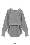 CLANE(クラネ)LAYRED BUSTIER THERMAL TOPS レイヤード ビスチェ サーマル トップス 16105-1152 -25