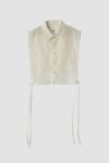 JANE SMITH(ジェーンスミス)LINEN MESH EMBROIDERY SHIRT BIBS リネンメッシュ刺繍シャツ 24SSH-#238S -10