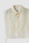 JANE SMITH(ジェーンスミス)LINEN MESH EMBROIDERY SHIRT BIBS リネンメッシュ刺繍シャツ 24SSH-#238S -11