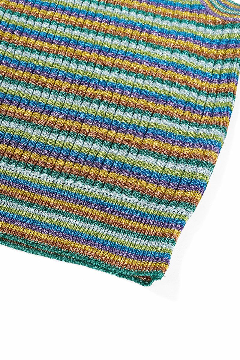 TAN(タン)LULEX MULTIBORDER KNITTED TANK TOP マルチボーダーニットタンクトップ TAN24SS-1 -14