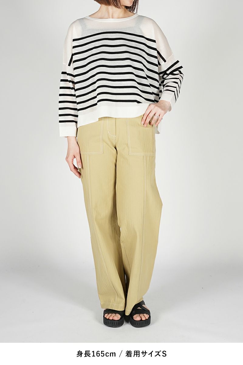 Traditional Weatherwear(トラディショナルウェザーウェア)LYNE KNIT SHEER リン ニット シアー L241THKPO0359SE -5