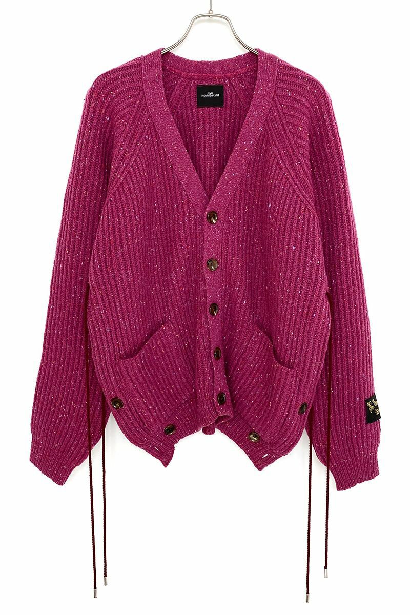 SYU.HOMME FEMM(シュウ オム フェム)Laceup Knit cardigan レースアップニットカーディガン H21AW-14 -1