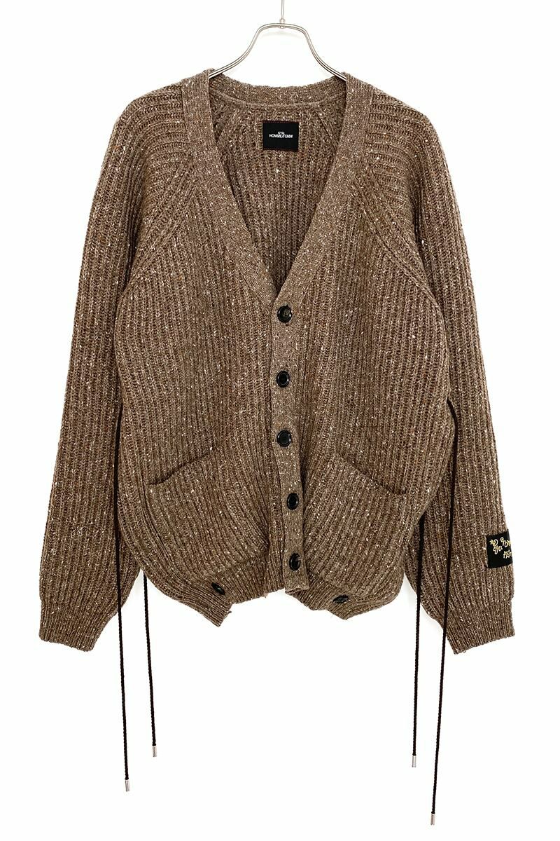 SYU.HOMME FEMM(シュウ オム フェム)Laceup Knit cardigan レースアップニットカーディガン H21AW-14 -9