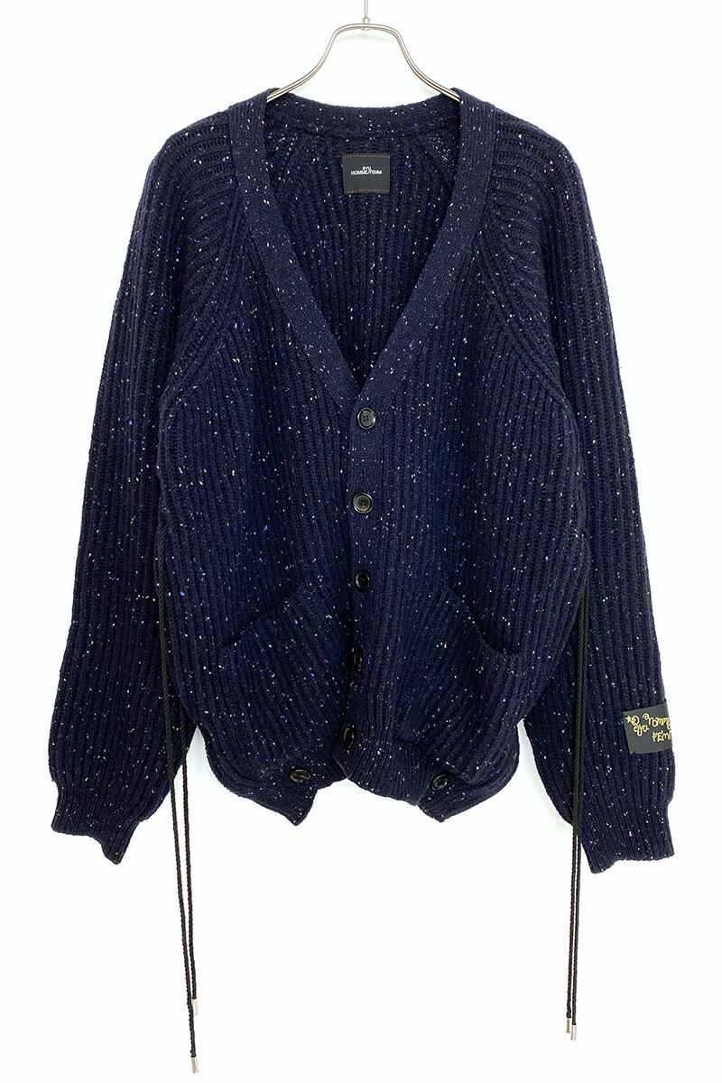 SYU.HOMME FEMM(シュウ オム フェム)Laceup Knit cardigan レースアップニットカーディガン H21AW-14 -10