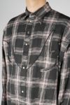 DAIRIKU(ダイリク)Linen Check Western Over Shirt リネンチェックウエスタンオーバーシャツ 24SSS-12 -1