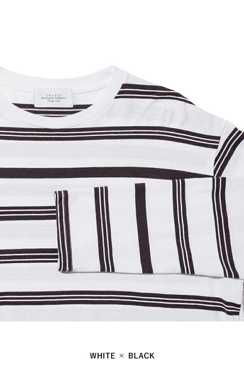 UNUSED(アンユーズド)Long sleeve border T-shirt 長袖ボーダーTシャツ US2430 -3
