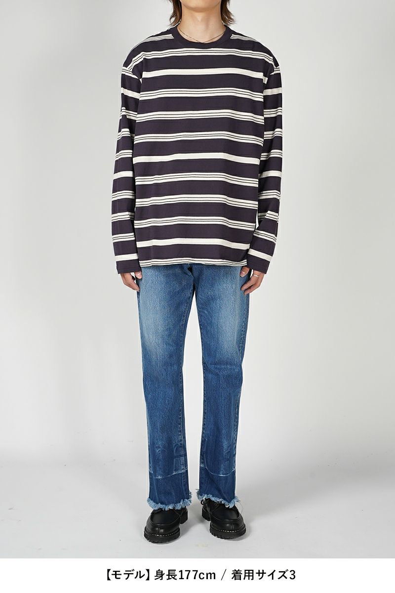 UNUSED(アンユーズド)Long sleeve border T-shirt 長袖ボーダーTシャツ US2430 -6