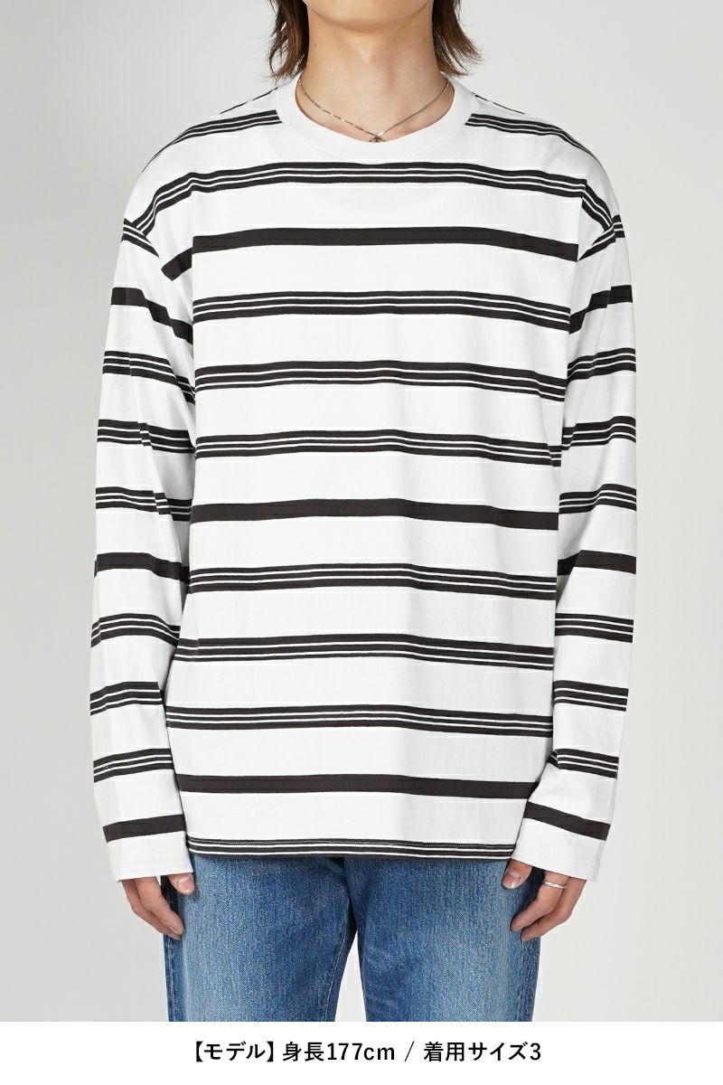 最終価格！　unused border longsleeve t 24ss Long-sleeve border T-shirt | UNUSED(アンユーズド) / トップス