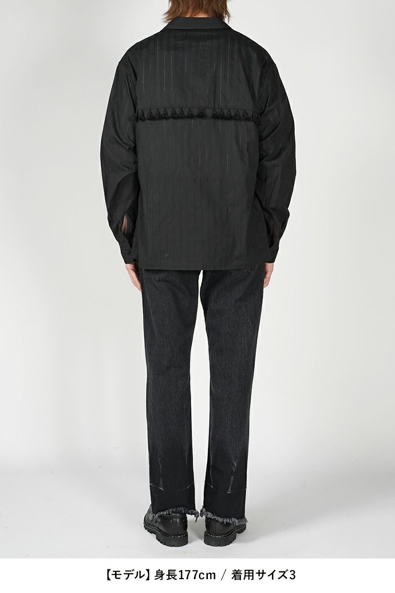 UNUSED(アンユーズド)Long sleeve fringe shirt 長袖フリンジシャツ US2438 -14