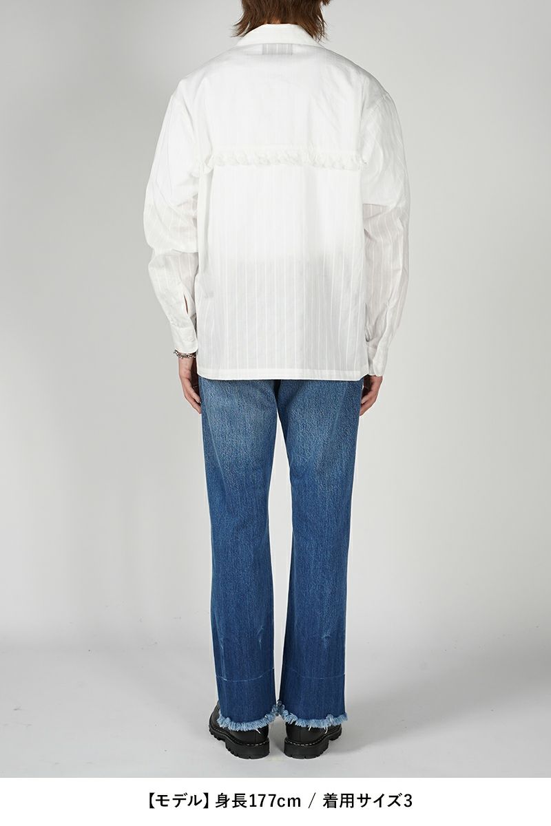 UNUSED(アンユーズド)Long sleeve fringe shirt 長袖フリンジシャツ US2438 -16