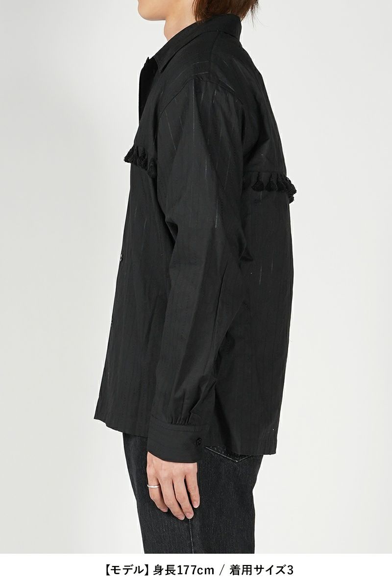 UNUSED(アンユーズド)Long sleeve fringe shirt 長袖フリンジシャツ US2438 -18
