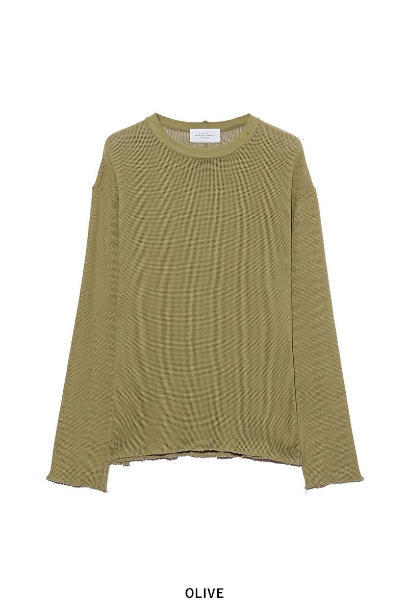 UNUSED(アンユーズド)Long sleeve mesh T-shirt 長袖メッシュTシャツ US2408 -5