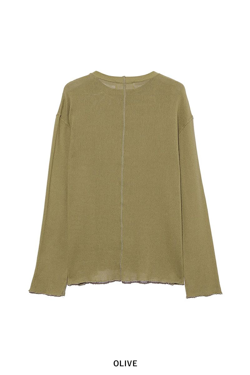 UNUSED(アンユーズド)Long sleeve mesh T-shirt 長袖メッシュTシャツ US2408 -6