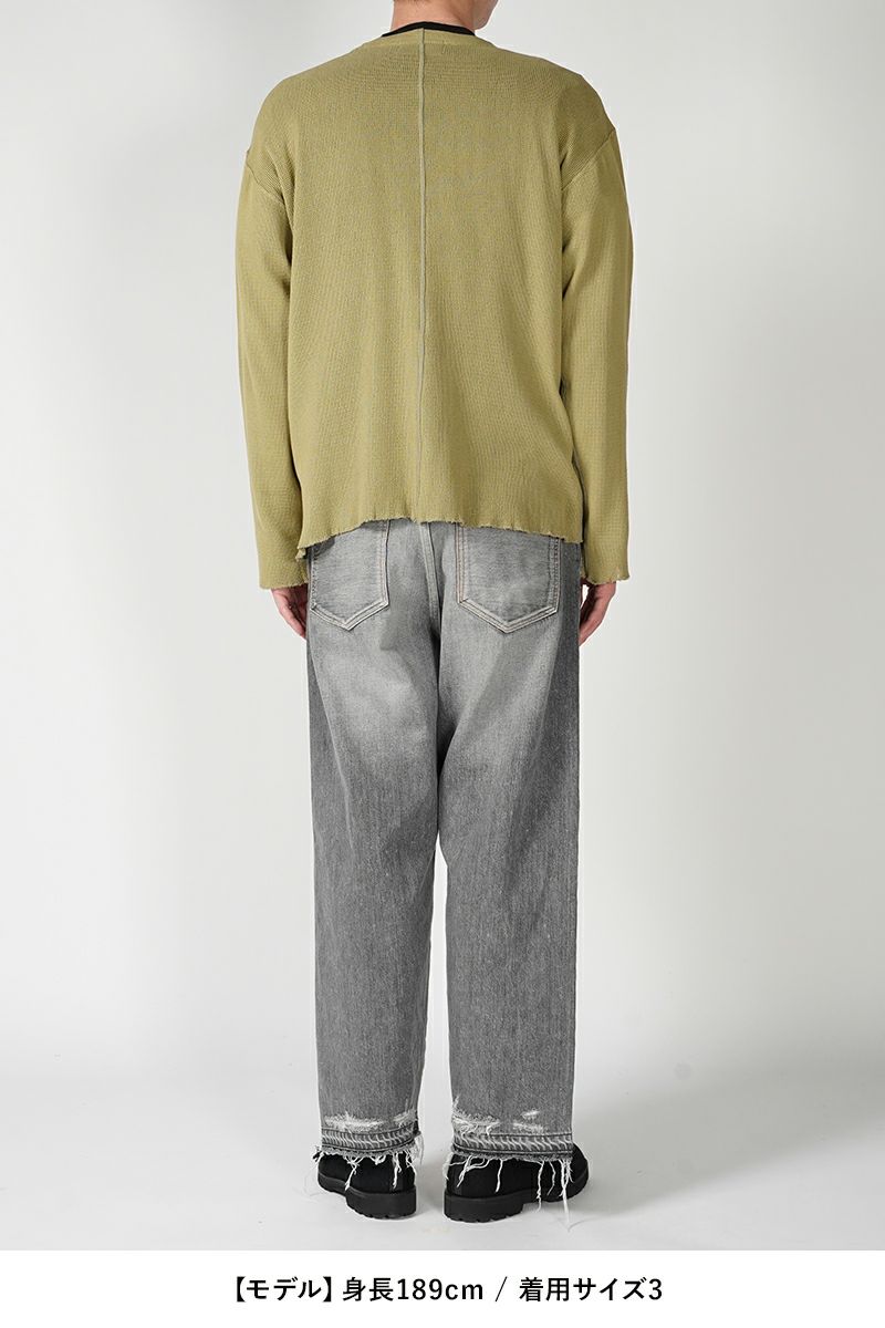 UNUSED(アンユーズド)Long sleeve mesh T-shirt 長袖メッシュTシャツ US2408 -17