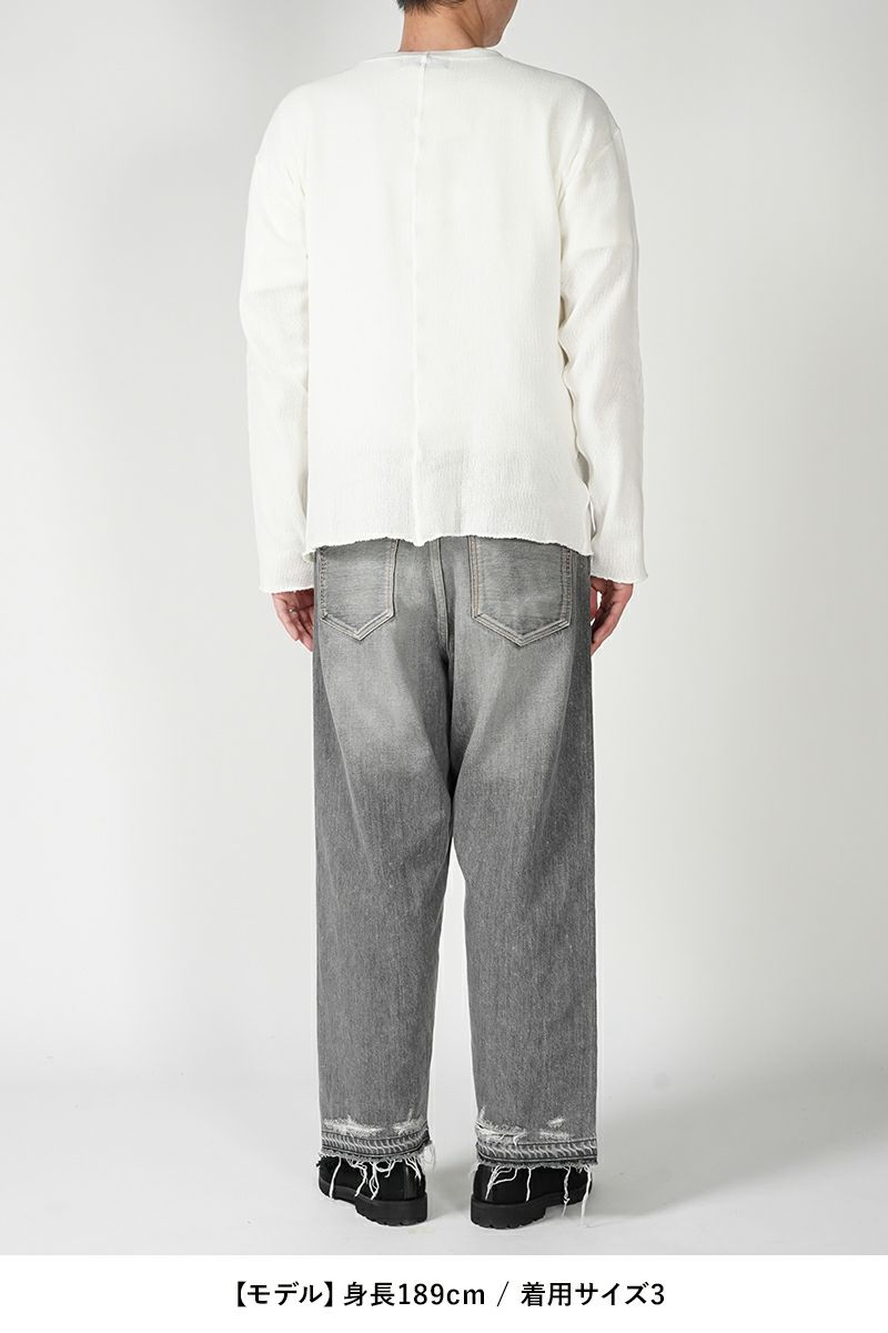 UNUSED(アンユーズド)Long sleeve mesh T-shirt 長袖メッシュTシャツ US2408 -19