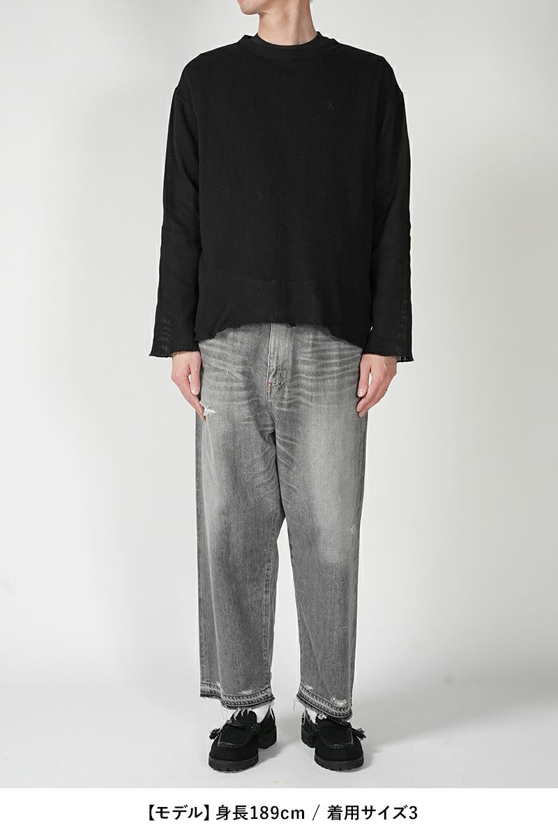 UNUSED(アンユーズド)Long sleeve mesh T-shirt 長袖メッシュTシャツ US2408 -20