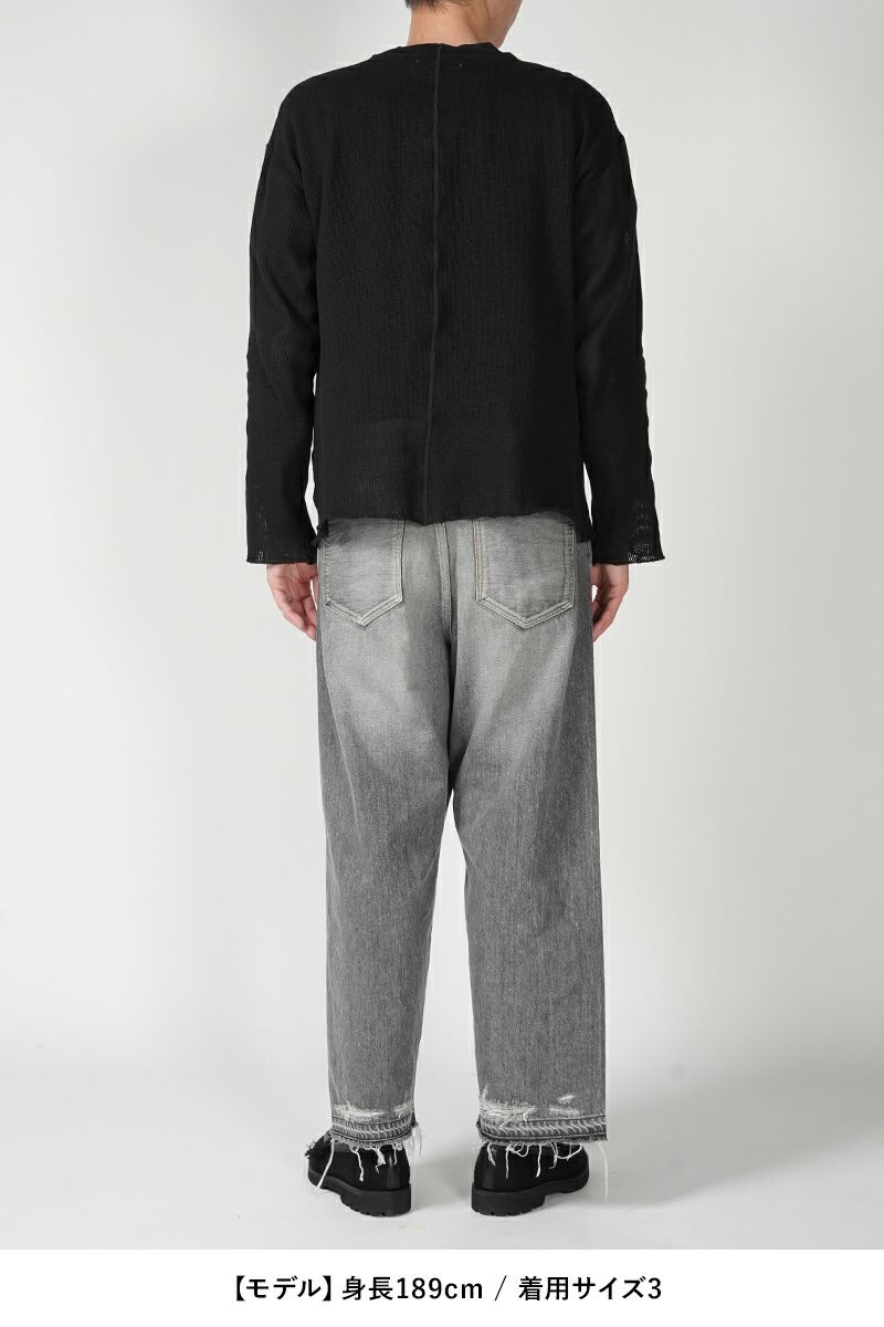 UNUSED(アンユーズド)Long sleeve mesh T-shirt 長袖メッシュTシャツ US2408 -21