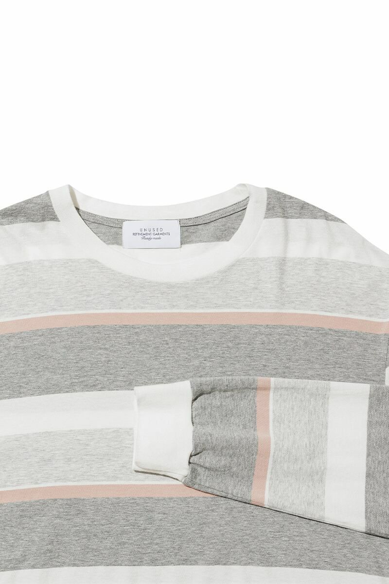 UNUSED(アンユーズド)Long-sleeve border T-shirt 長袖ボーダーTシャツ US2342 -3