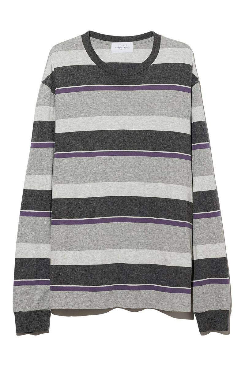 UNUSED(アンユーズド)Long-sleeve border T-shirt 長袖ボーダーTシャツ US2342 -5