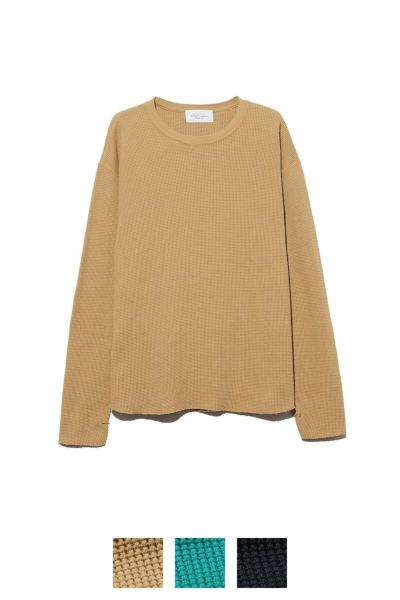 UNUSED(アンユーズド)Long-sleeve waffle T-shirt 長袖ワッフルＴシャツ US2344