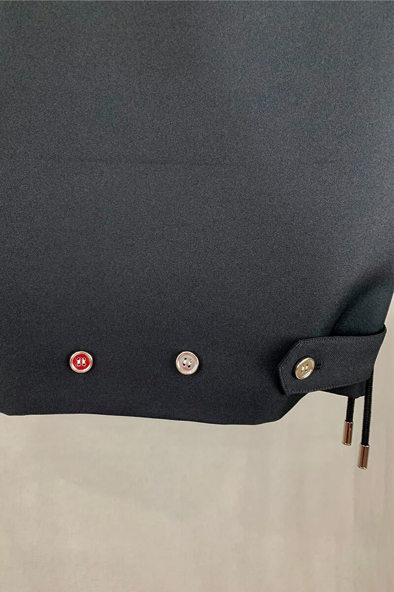 SYU.HOMME FEMM(シュウ オム フェム)Love slacks shorts -Black / Gray- H21SS-12-1 -3