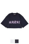 MARNI(マルニ)MARNI LOGO ORGANIC COTTON JERSEY Cropped T-shirt ロゴオーガニックコットンジャージークロップドTシャツ THJE0301P1