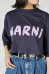 MARNI(マルニ)MARNI LOGO ORGANIC COTTON JERSEY Cropped T-shirt ロゴオーガニックコットンジャージークロップドTシャツ THJE0301P1 -1