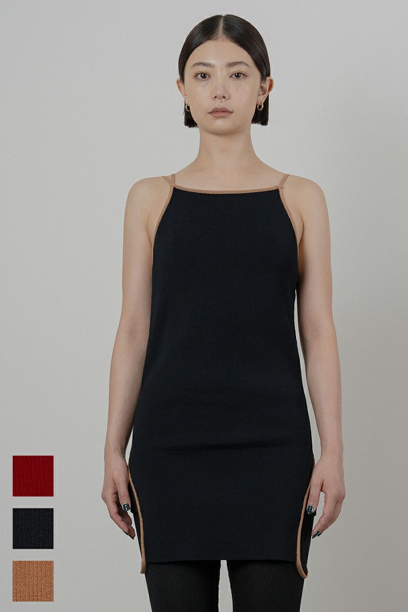 TAN(タン)MATT RIB KNITTED MULTIWAY TUNC マットリブニット マルチウェイタンクトップ TAN24SS005