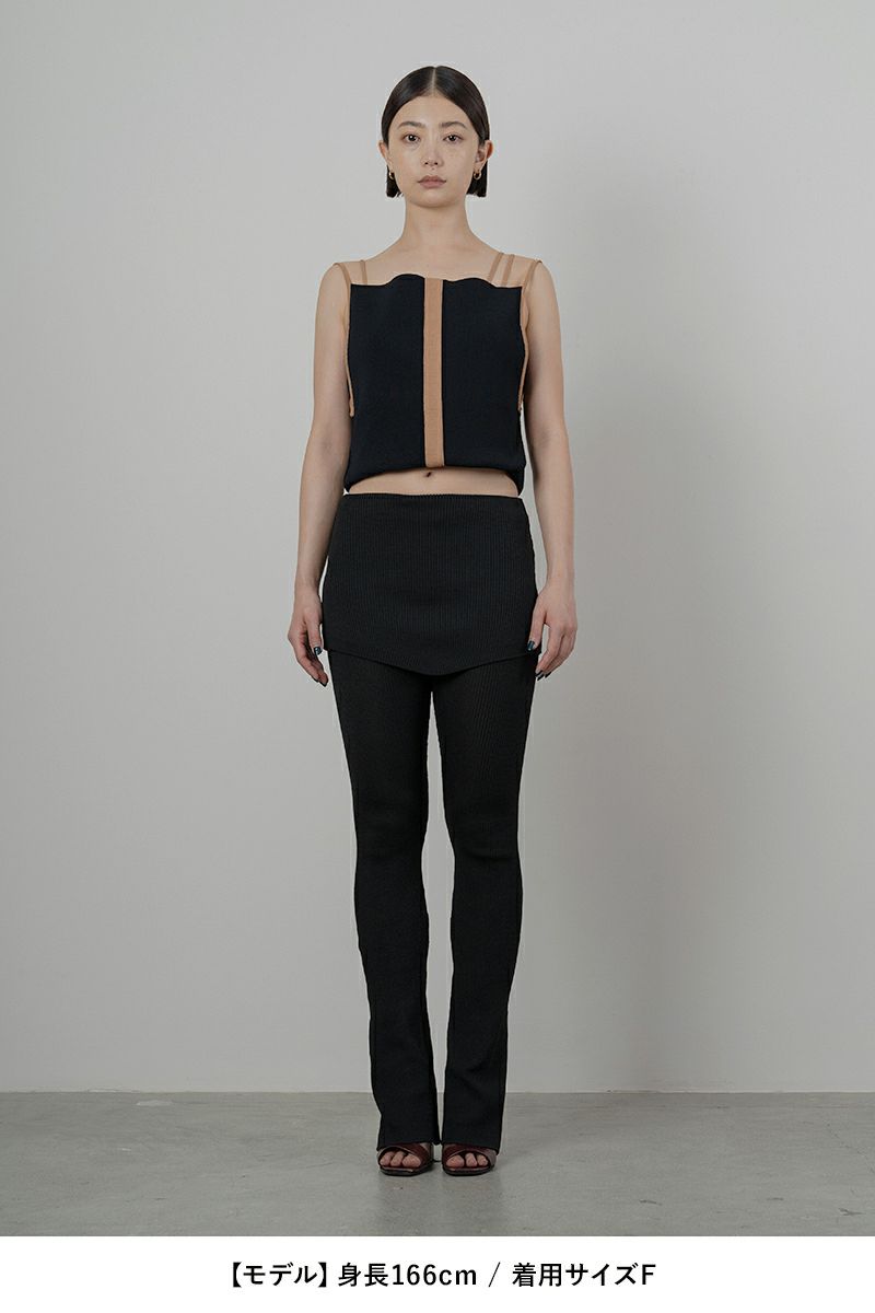 TAN(タン)MATT RIB KNITTED MULTIWAY TUNC マットリブニット マルチウェイタンクトップ TAN24SS005 -5