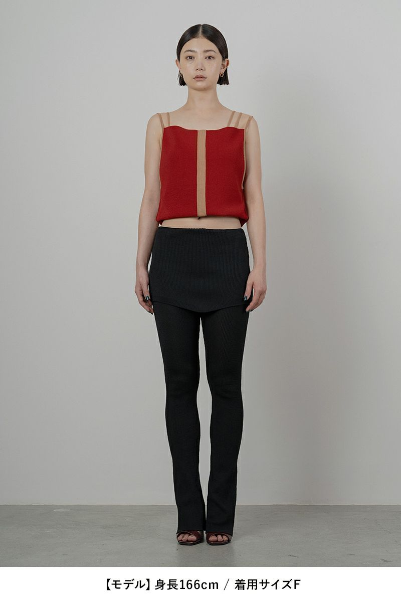 TAN(タン)MATT RIB KNITTED MULTIWAY TUNC マットリブニット マルチウェイタンクトップ TAN24SS005 -9