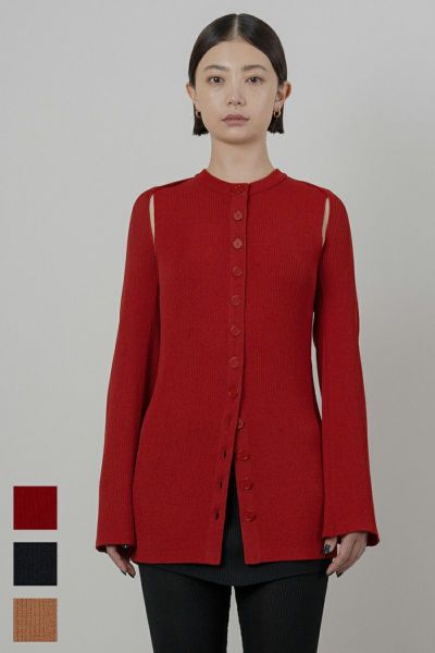 TAN(タン)MATT RIBED 2PIECE CARDIGAN マットリブ 2ピースカーディガン TAN24SS004